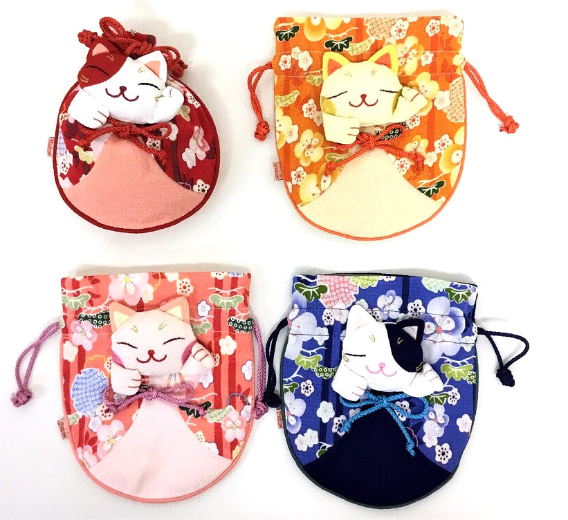 Beckoning cat Series Pouch